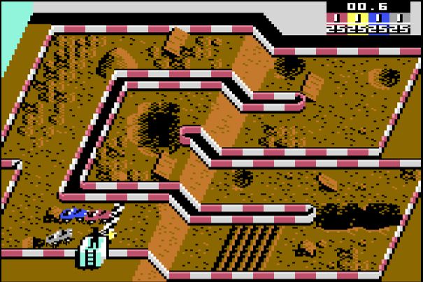 Ivan Ironman Super Off Road - Commodore 64 game screenshot (1990) by Virgin Mastertronic